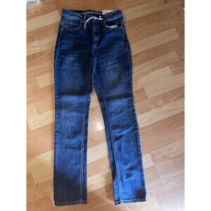 Gemma Rae High Rise Slim Straight Jeans Size 5/27 Dark Wash Denim NWT